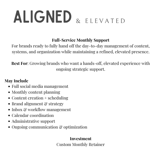 aligned elevated